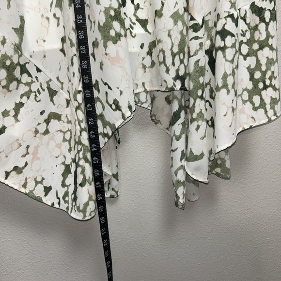 New Mossimo Halter Dress Women's XL White Geometric Tie‎ Waist Sleeveless Party - Picture 3 of 9